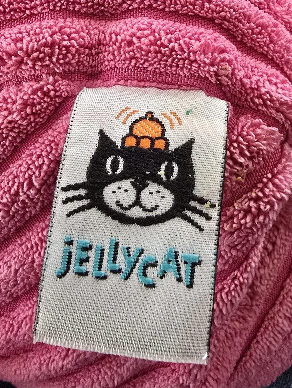 Jellycat Cory Roy Cat Pink Long Tail Stuffed Animal Plush